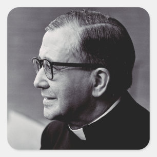 Pegatina Cuadrada Santo Josemaría Escrivá