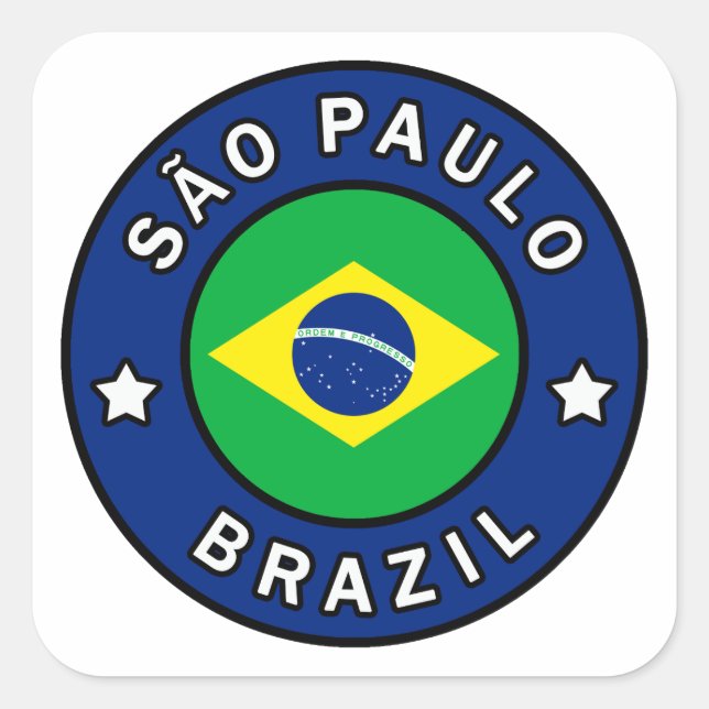 Pegatina Cuadrada São Paulo (Anverso)