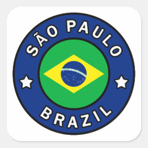 Pegatina Cuadrada São Paulo