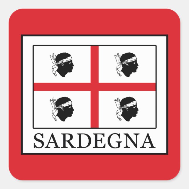 Pegatina Cuadrada Sardegna (Anverso)