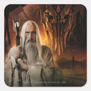 Pegatina Cuadrada SARUMAN™ y enemigos
