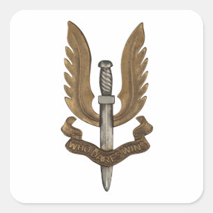 Pegatina Cuadrada SAS británicas