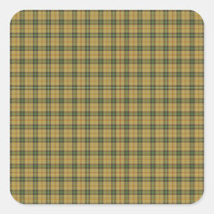 Pegatina Cuadrada Saskatchewan tartan