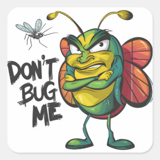 Pegatina Cuadrada Sass Bug Street Art