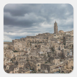 Pegatina Cuadrada Sassi di Matera (Italia)