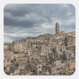 Pegatina Cuadrada Sassi di Matera (Italia)