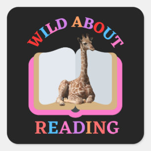 PEGATINA CUADRADA SATISFACCIÓN POR LEER