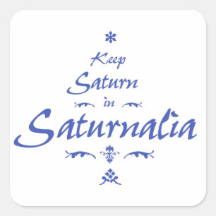 Pegatina Cuadrada Saturnalia
