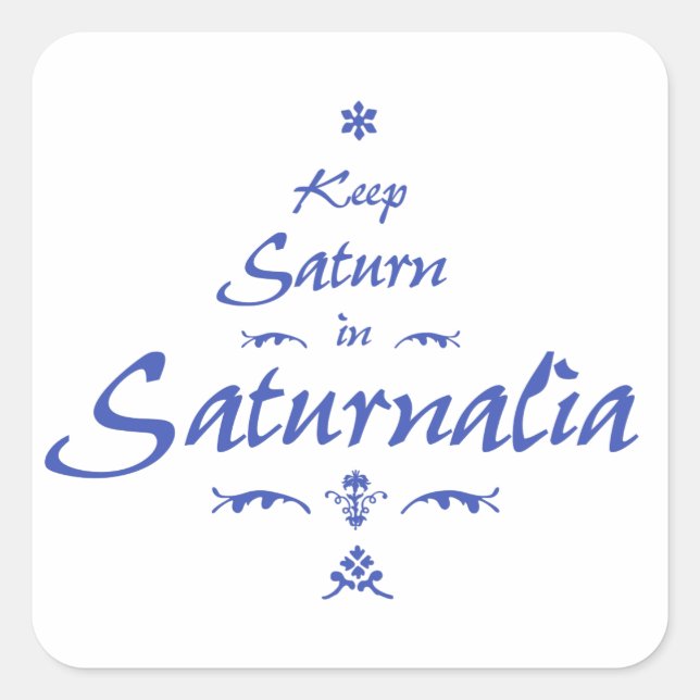 Pegatina Cuadrada Saturnalia (Anverso)