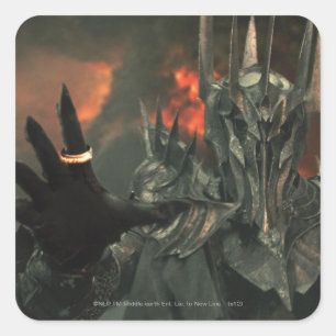 Pegatina Cuadrada Sauron con mano