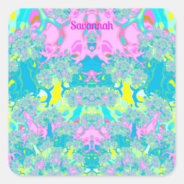 PEGATINA CUADRADA SAVANNAH ~ PERFECCIÓN PASTEL ~