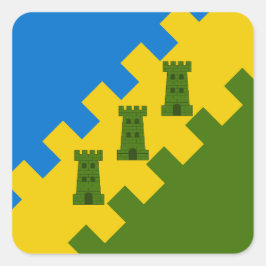 Pegatina Cuadrada SC A Polderslot Populace Badge