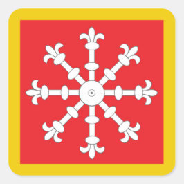 Pegatina Cuadrada SCA AEthelmearc Populace Badge