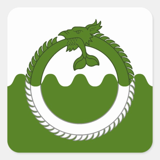 Pegatina Cuadrada SCA Loch Soilleir Populace Badge Square Sticker (Anverso)