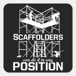 Pegatina Cuadrada Scaffolder Position Scaffolding Scaffold Builder