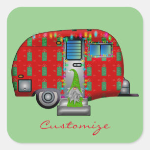 Pegatina Cuadrada Scandia Gnome Caravan Thunder_Cove