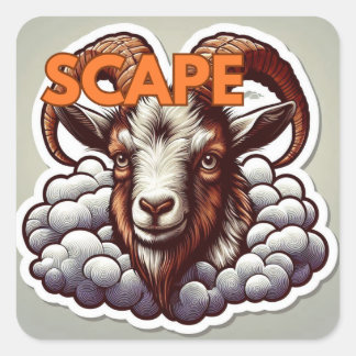 Pegatina Cuadrada ScapeGoat