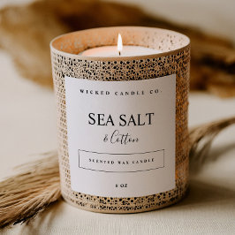 Pegatina Cuadrada Scented Candle Business Product Label Sticker Tags