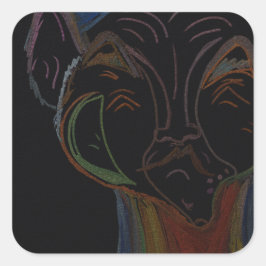 Pegatina Cuadrada Sci-fi Hybrid Stickers