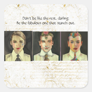 Pegatina Cuadrada Sé el fabuloso