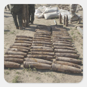 Pegatina Cuadrada Se identifican los aparatos explosivos e