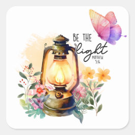 Pegatina Cuadrada Sé la luz