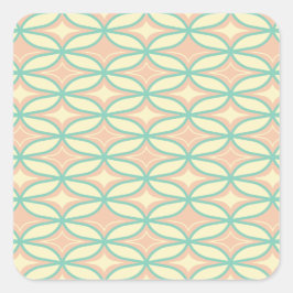 Pegatina Cuadrada  Seamless geometric pattern in diamond shapes 