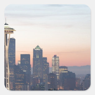 Pegatina Cuadrada Seattle