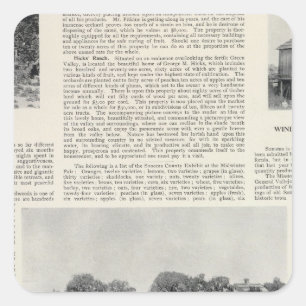 Pegatina Cuadrada Sebastopol, California