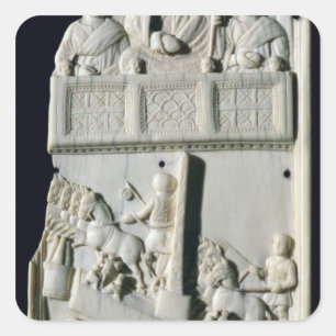 Pegatina Cuadrada Sección de una díptica