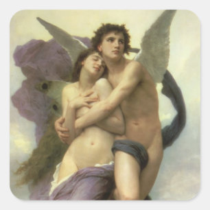 Pegatina Cuadrada Secuestro (también conocido como reposo) de Psyche