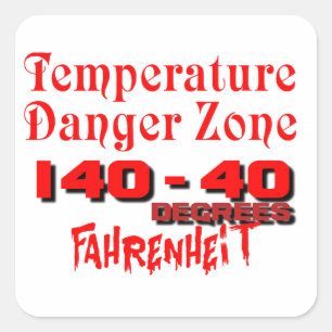 Pegatina Cuadrada Seguridad Alimentaria (Recordatorio)