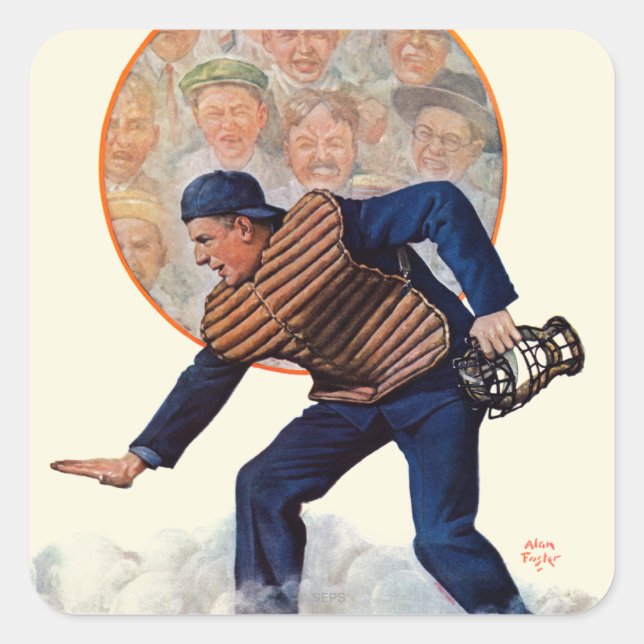 Pegatina Cuadrada Seguro en la placa (Anverso)