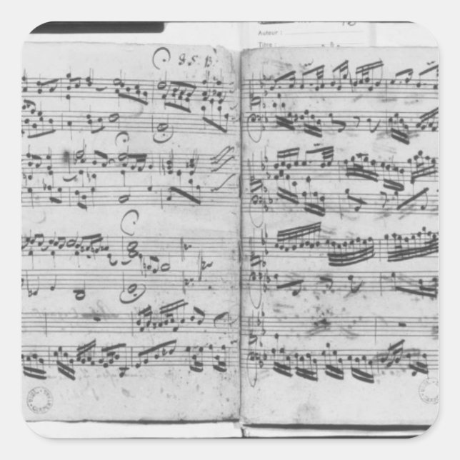 Pegatina Cuadrada Sei Gegrusset Iesu Gutig (Anverso)