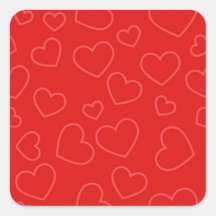 Sencillo patrón de corazón rojo