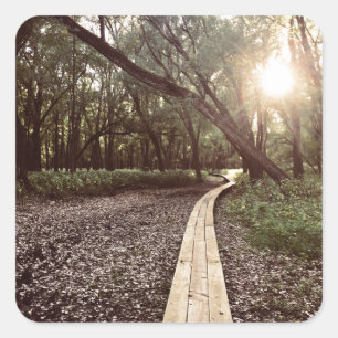 Pegatina Cuadrada sendero de puntos de arena minnesota