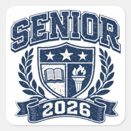 Pegatina Cuadrada Senior 2026 – Final Year Pride College