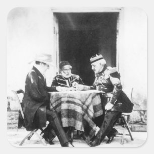 Pegatina Cuadrada Señor Raglan, bajá y general Pelissier de Omar,