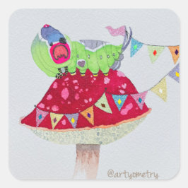 Pegatina Cuadrada Sensación de belleza