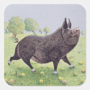 Pegatina Cuadrada Sensación grande