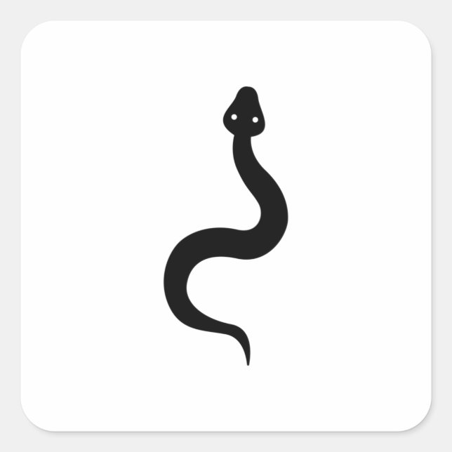 Pegatina Cuadrada Sensación simple (Anverso)