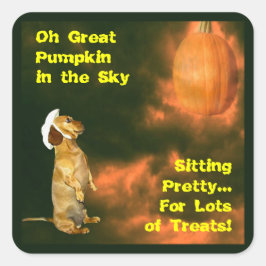 Pegatina Cuadrada Sentado Bonito para muchos tratamientos