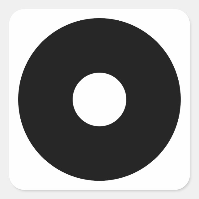 Pegatina Cuadrada Sentido de serpiente (Anverso)