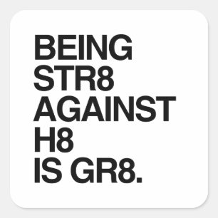 PEGATINA CUADRADA SER ST8 CONTRA H8