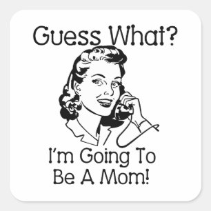 Pegatina Cuadrada Ser una madre negra