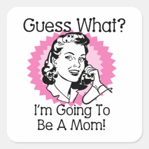 Pegatina Cuadrada Ser una rosa de mamá