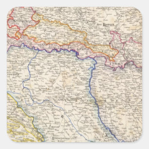 Pegatina Cuadrada Serbia, Bosnia