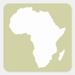 Pegatina Cuadrada Serengeti África audaz