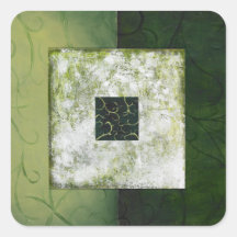 Serenidad - Green Abstract Art Poster