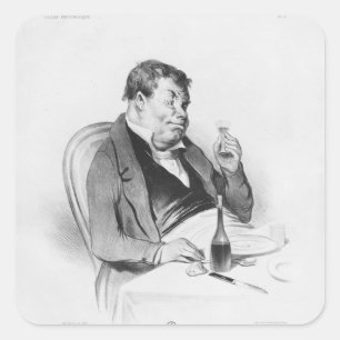 Pegatina Cuadrada Serie "Fitsionomique de la Galerie", Burdeos